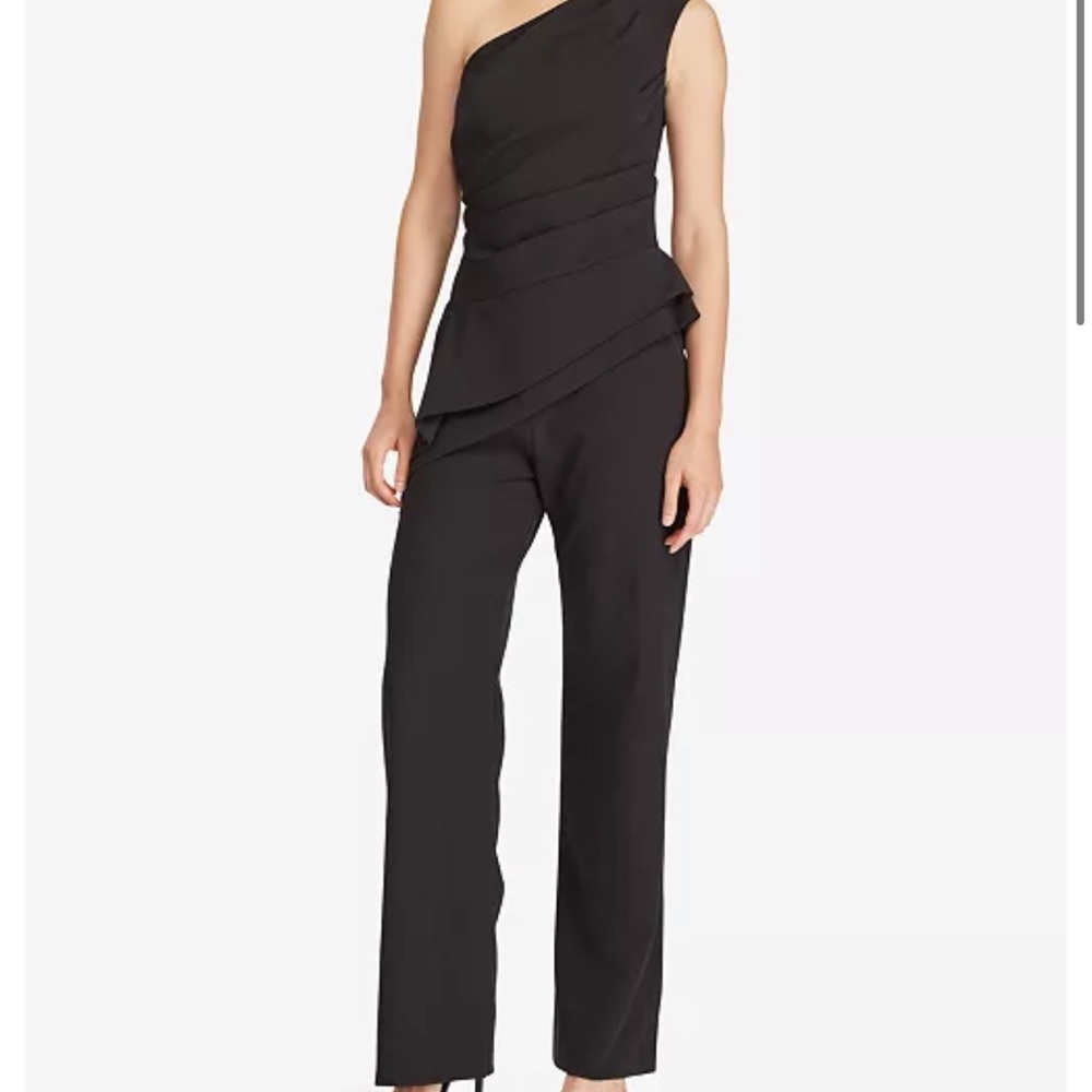 Lauren Ralph Lauren One-Shoulder Black Jumpsuit